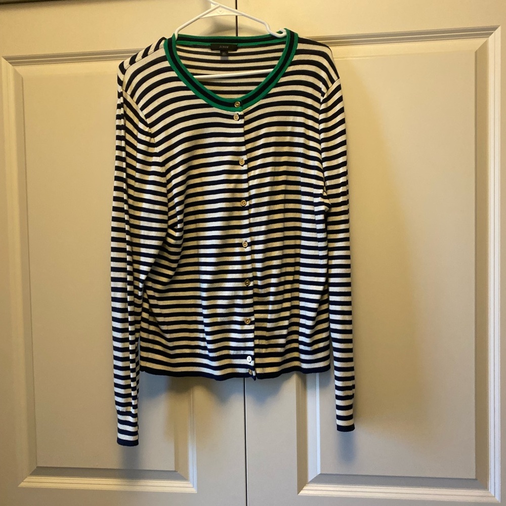 J Crew button up lightweight sweater